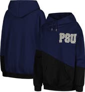 GAMEDAY COUTURE Women's Gameday Couture Navy/Black Penn State Nittany Lions Matchmaker Diagonal Cowl Pullover Hoodie