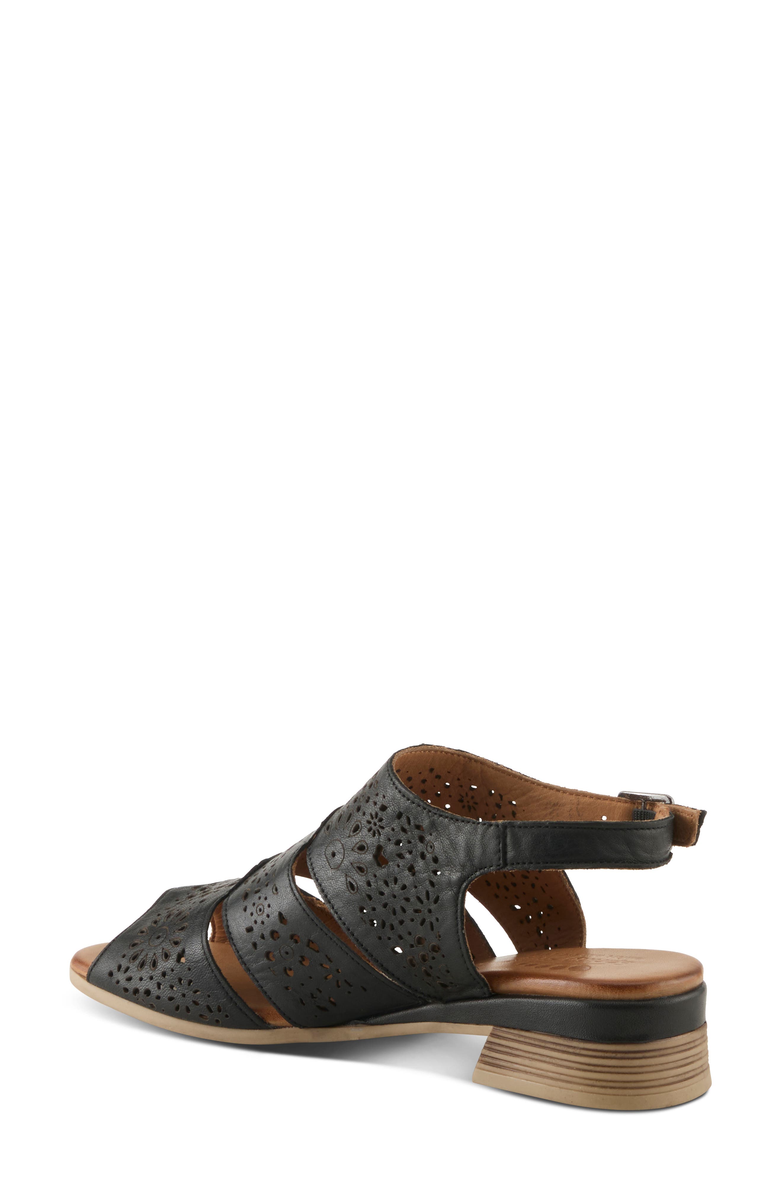 Spring Step Plasma Ankle Strap Sandal, Alternate, color, Black