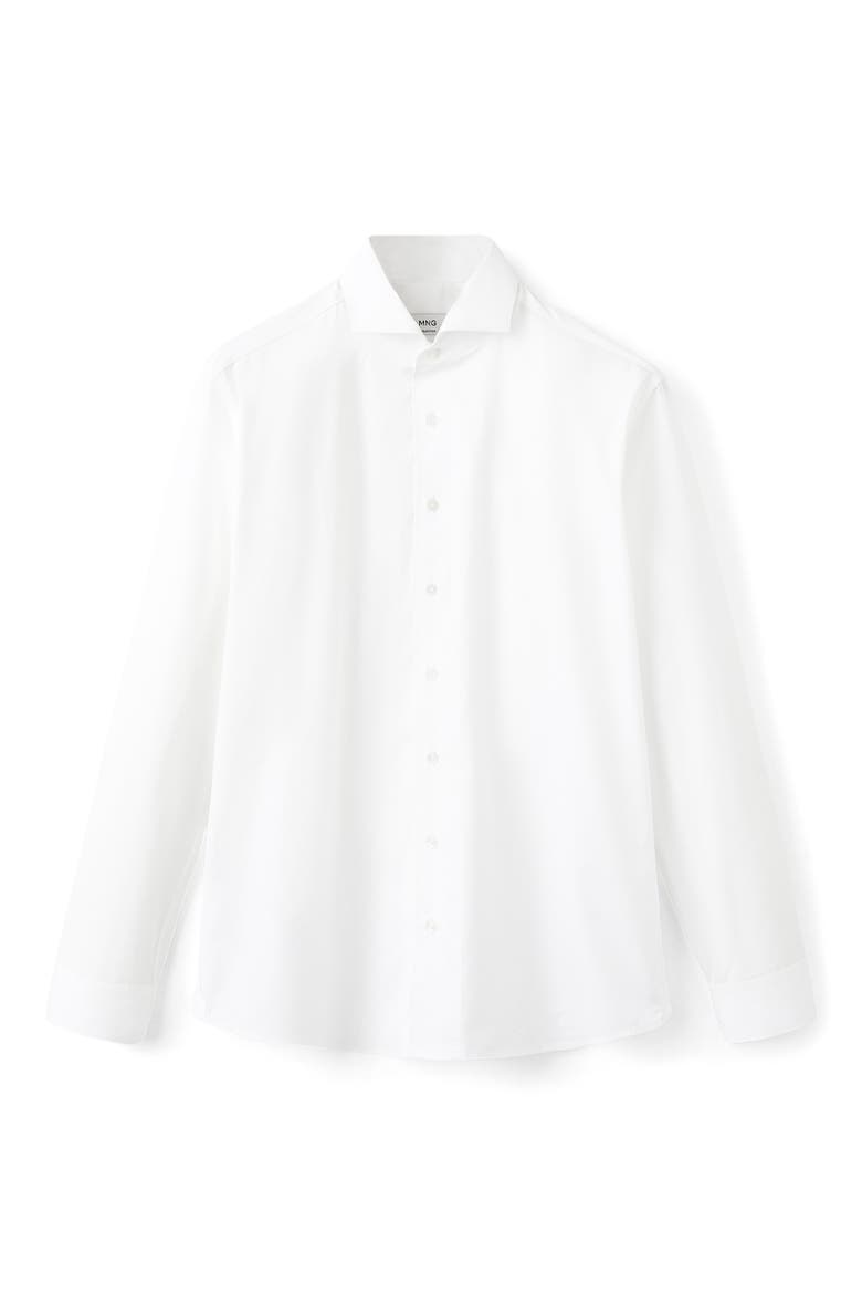 Cotton Button-Up Shirt, Alternate, color, WHITE
