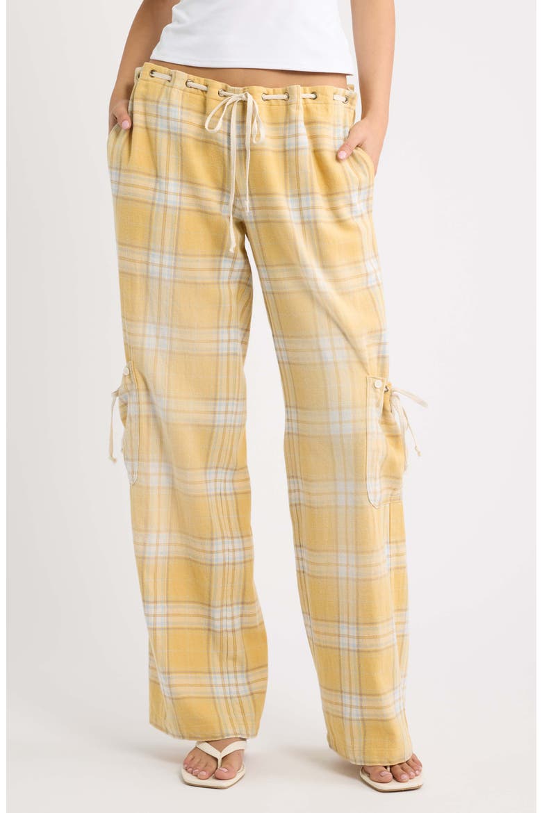 Vellora Low Rise Check Trousers, Main, color, MULTI