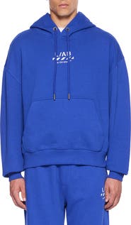 L/AB C/O OFF-WHITE Diagonal Stripe Logo Cotton French Terry Graphic Hoodie