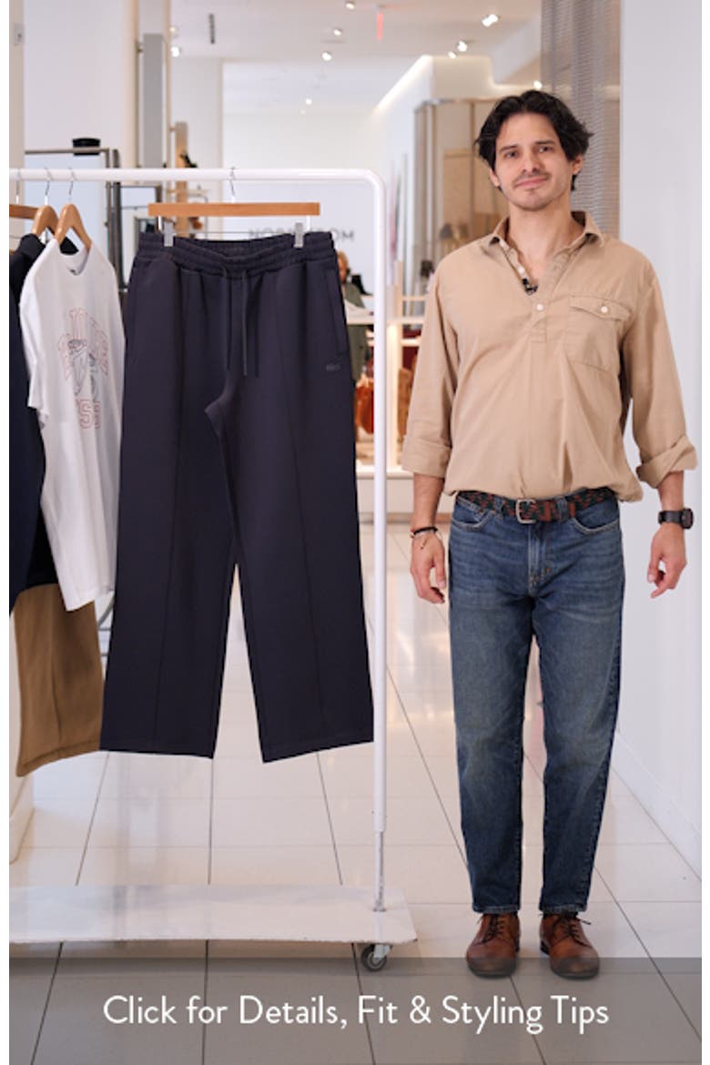 Loose Wide Leg Track Pants video