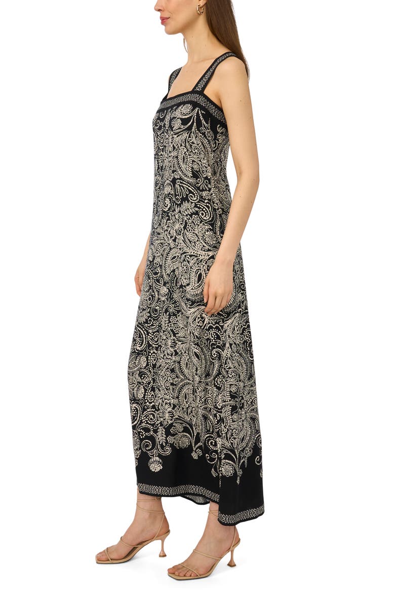 Smocked Midi Sundress, Alternate, color, RICH BLACK