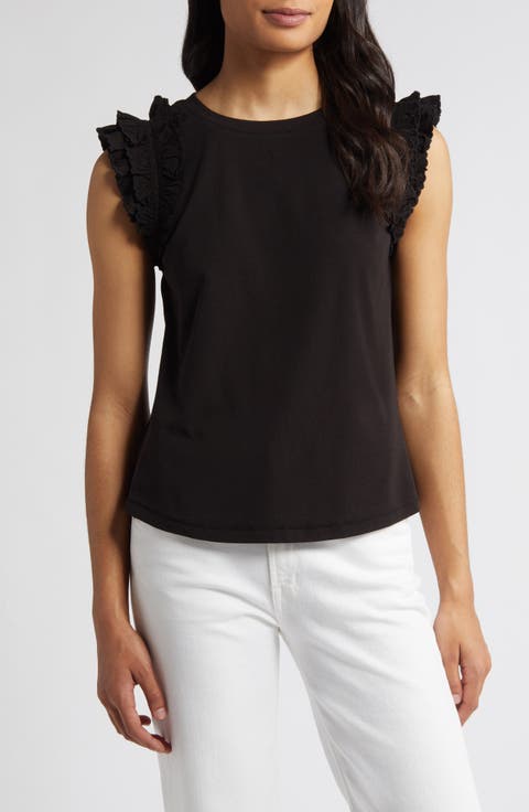 Ruffle Sleeve Top