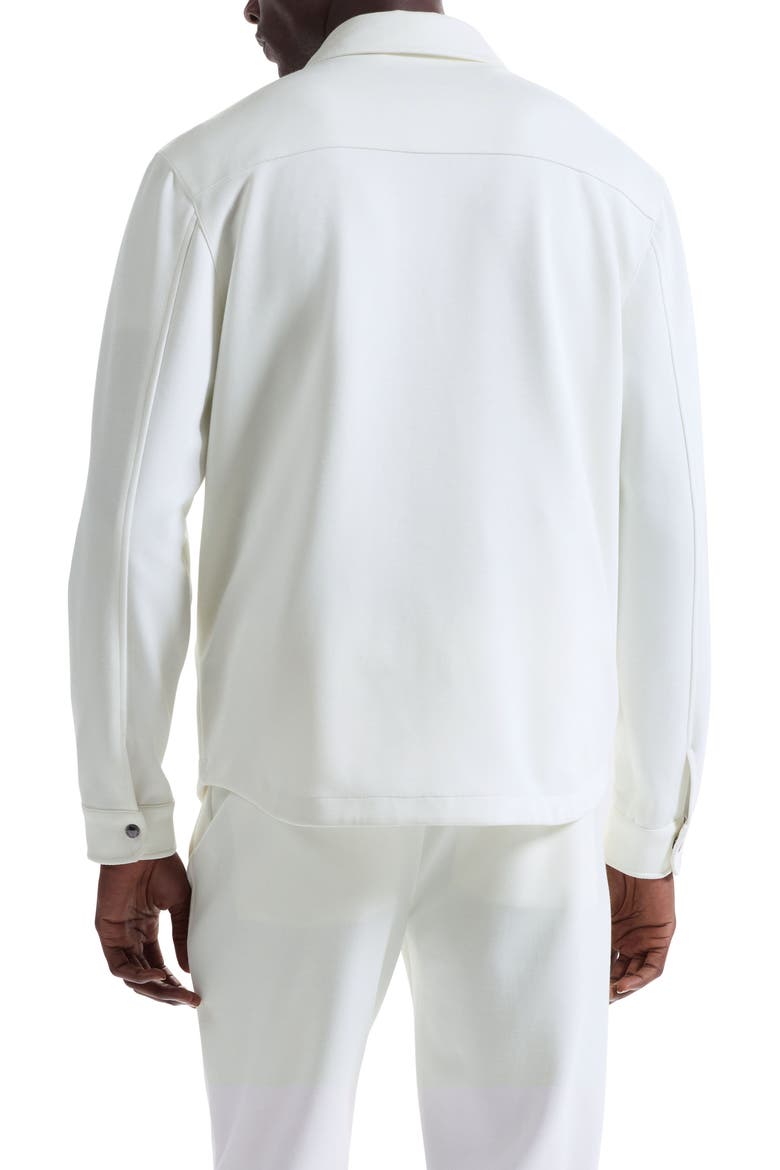Soft Touch Snap-Up Shirt, Alternate, color, CHALK