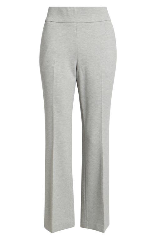 Anne Klein High Waist Bootcut Knit Pants In Gray