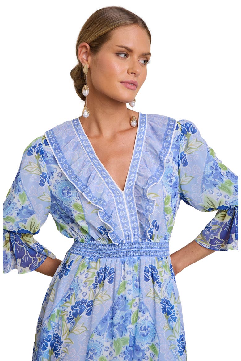 Meridian Chiffon Maxi Dress, Alternate, color, Blue