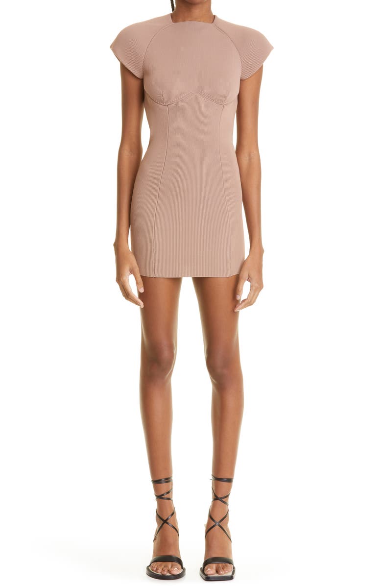 Isa Boulder Sheild Mini Sweater Dress, Main, color, 