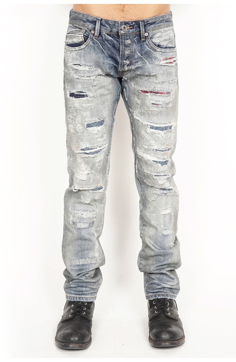 Cult of Individuality Greaser Slim Straight Jeans, Main, color, 