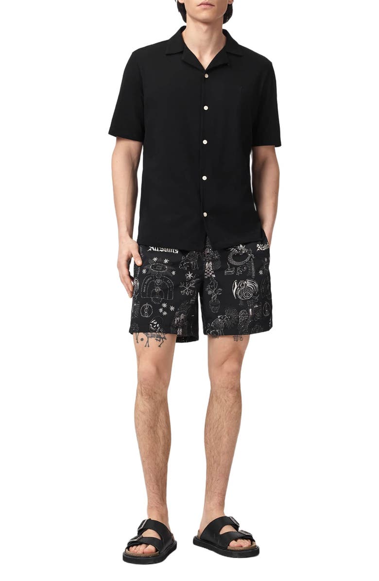 AllSaints Terra Swim Trunks, Alternate, color, 