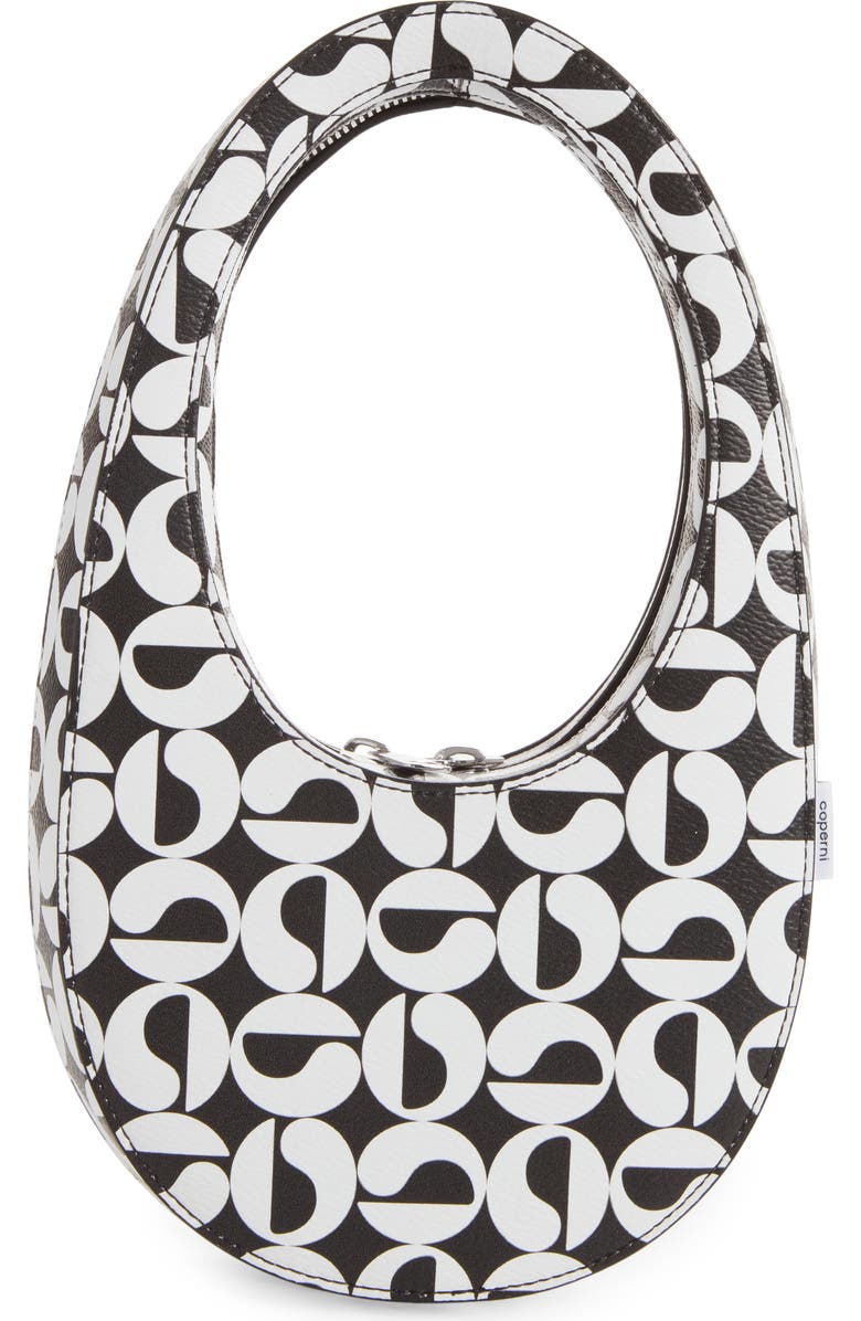Coperni Mini Logo Print Swipe Top Handle Bag, Main, color,