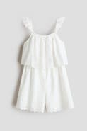 H&M Broderie-anglaise Cotton Jumpsuit