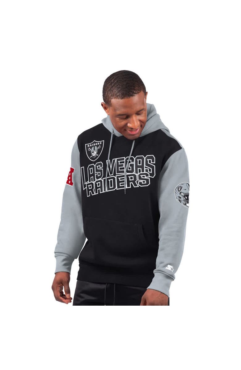 STARTER Men's Starter Black Las Vegas Raiders Extreme Pullover Hoodie, Main, color, Black