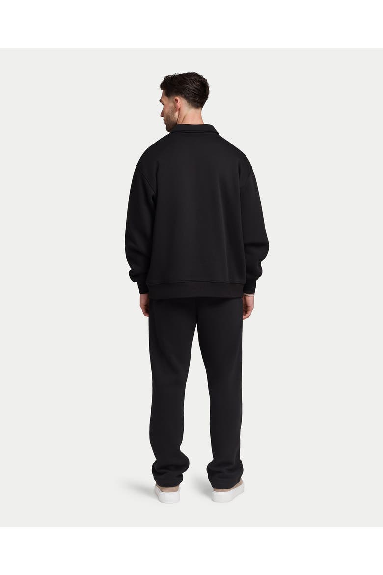 Collective 1/4 Zip Relaxed Sweatshirt, Alternate, color, Black