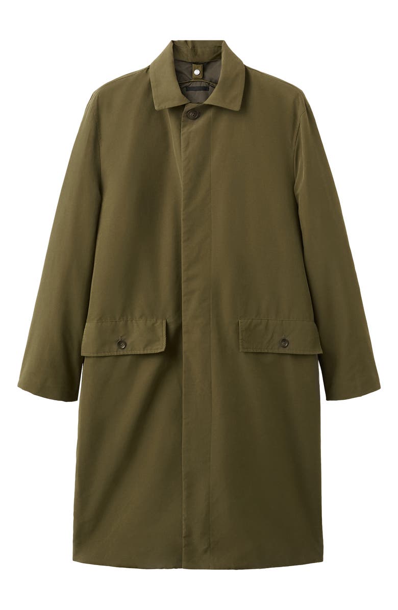 MANGO Water Repellent Parka with Removable Vest, Alternate, color, Olive Green