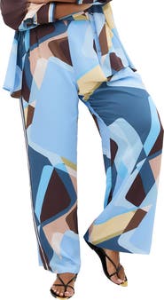 City Chic Amaya Print Wide Leg Pants