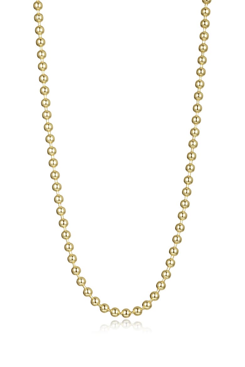 Medium Mila Bead Chain Necklace, Main, color, GOLD