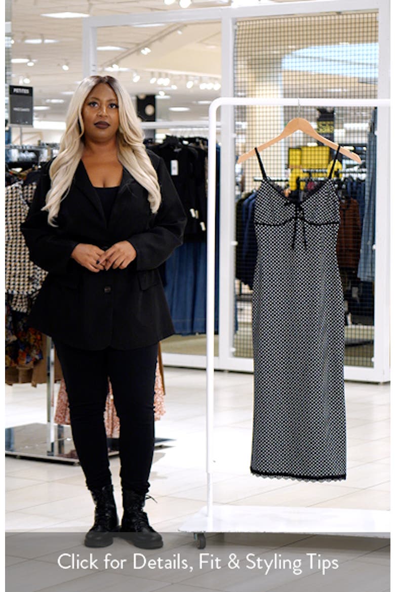 Delaney Polka Dot Lace Trim Dress video
