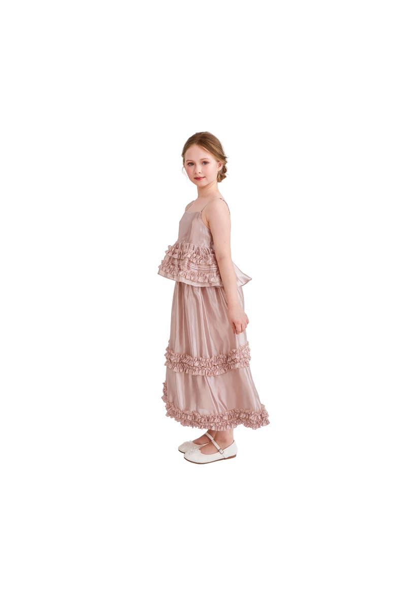 Calista Ruffle Skirt Set, Alternate, color, Pink