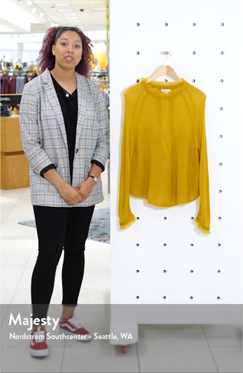 Fringe Trim Sweater, sales video thumbnail