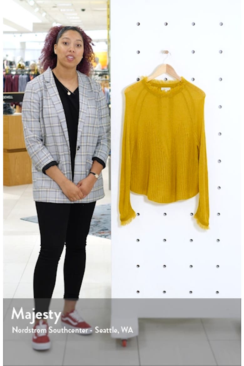 Fringe Trim Sweater video