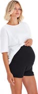 Accouchée Super Soft Foldover Waistband Maternity Shorts