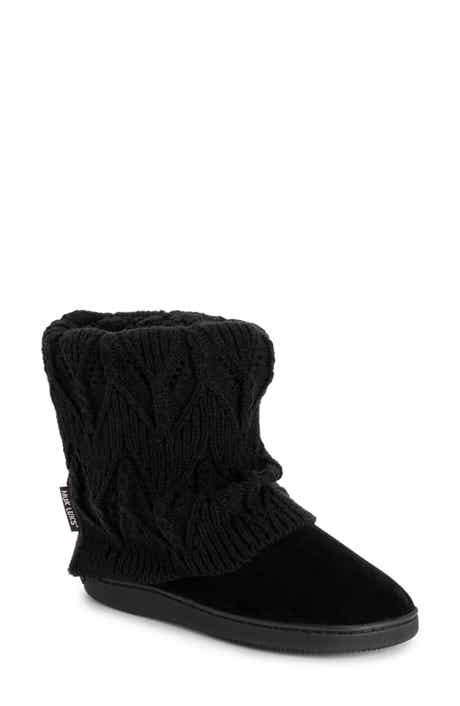 MUK LUKS Raquel Faux Fur Lined Indoor/Outdoor Bootie Slipper