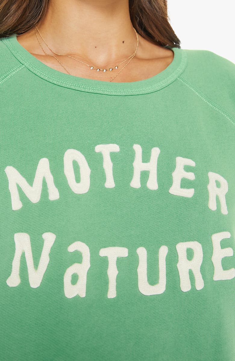 MOTHER The Short Graphic Cotton T-Shirt, Alternate, color, Mother Nature