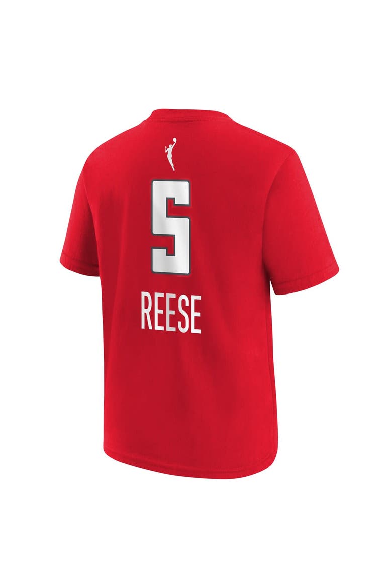 Youth Nike Angel Reese Red Atlanta Dream Player Name & Number T-Shirt, Alternate, color, Red