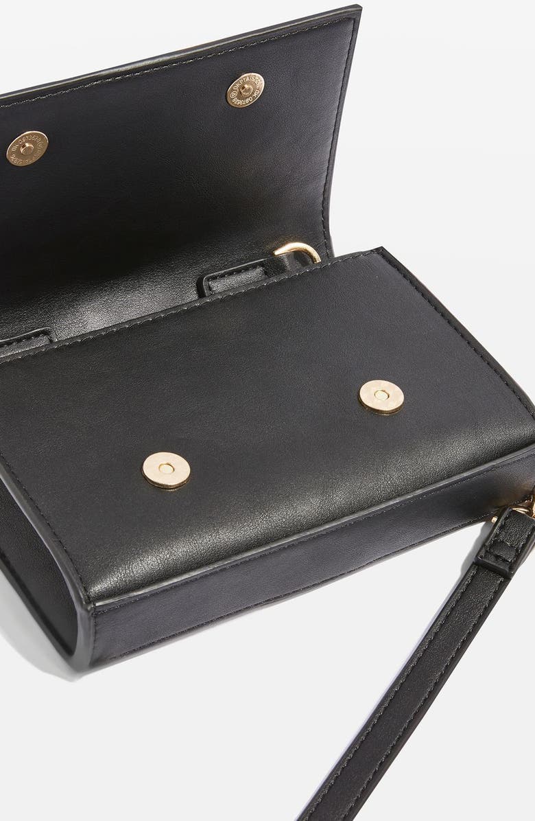 Topshop Rome Hex Hardware Crossbody Bag, Alternate, color,