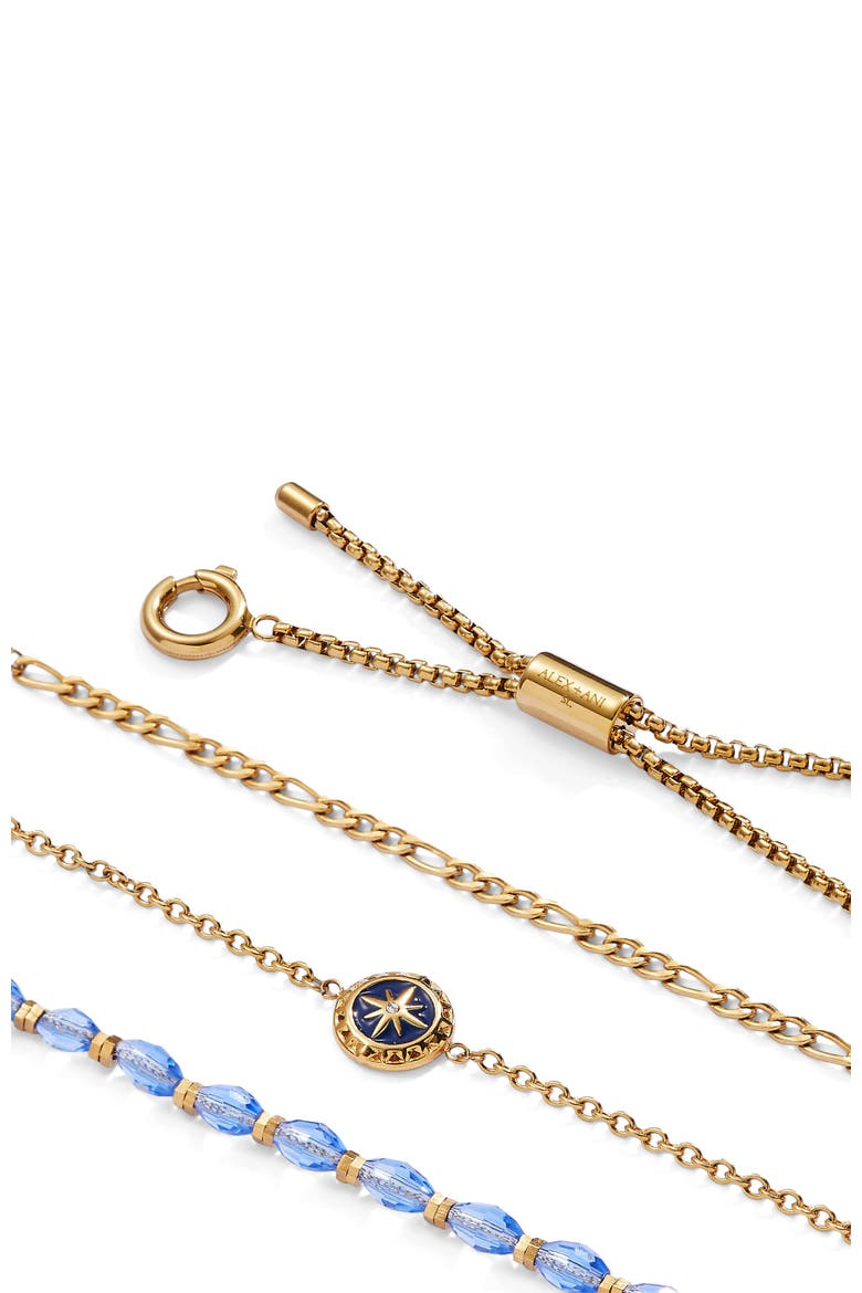 Compass Stranded Bracelet Set, Alternate, color, Gold