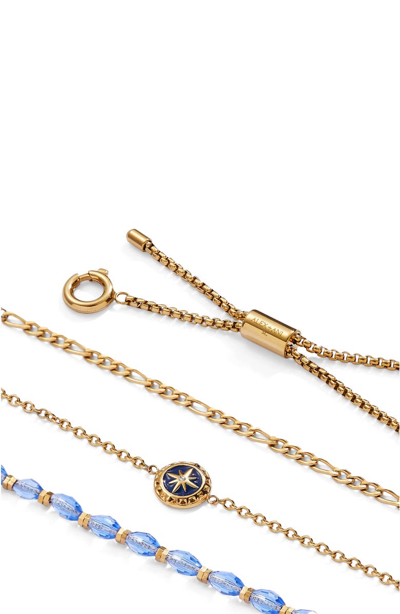 Alex and Ani Compass Stranded Bracelet Set, Alternate, color, Gold
