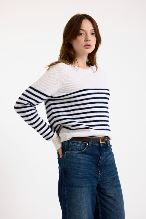 Kate Crew Neck 100% Cashmere Sweater
