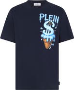 PHILIPP PLEIN Round Neck T-Shirt Ice Cream Dollar Men