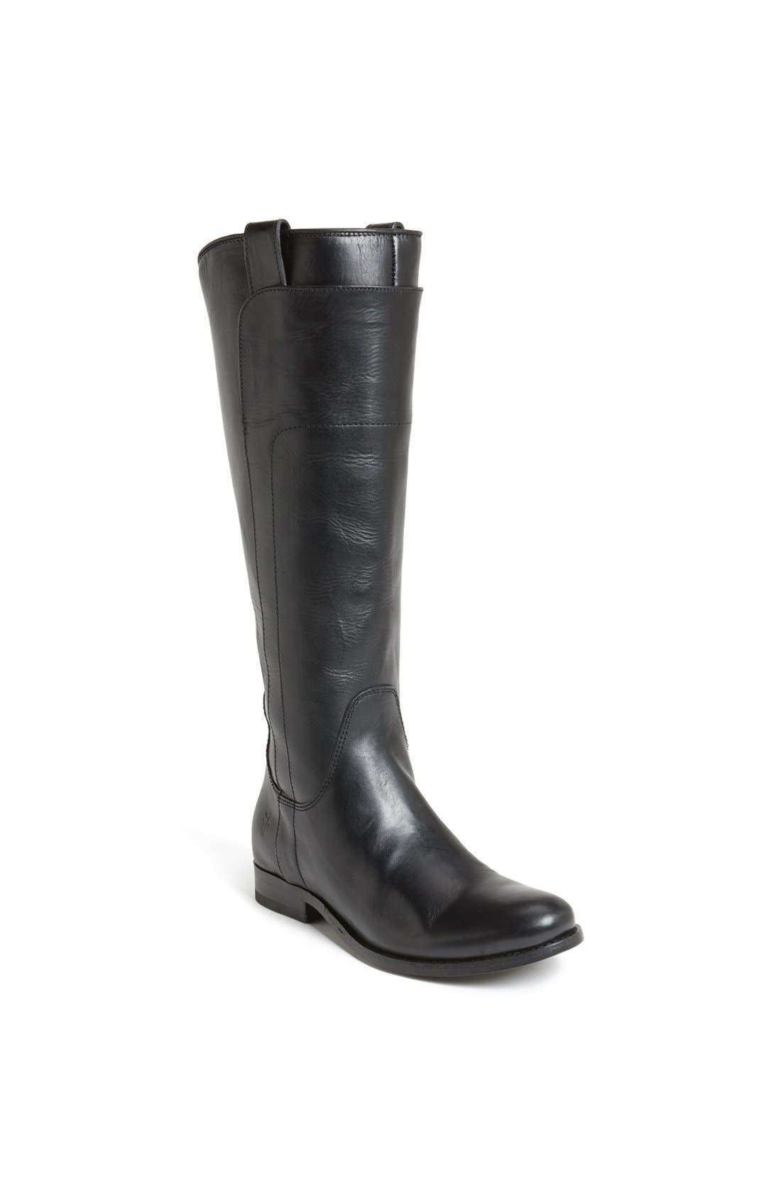 'Melissa' Riding Boot, Main, color, BLACK