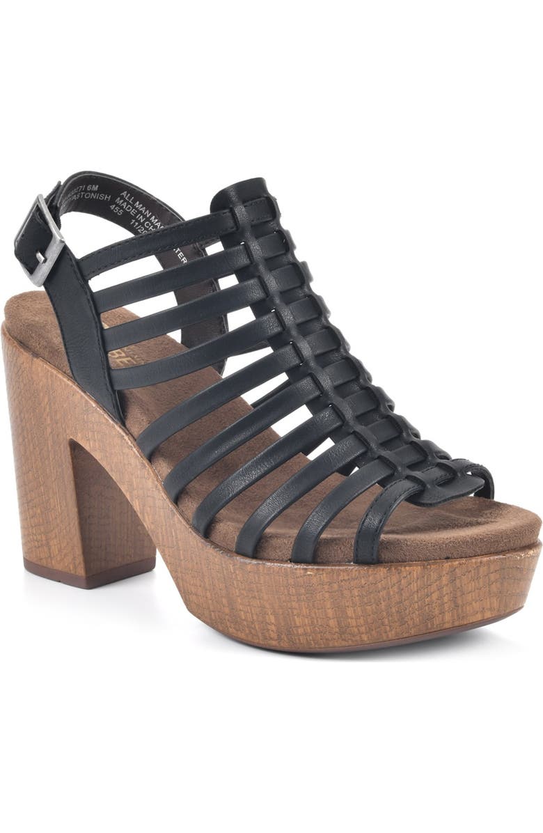 White Mountain Footwear Astonish Platform Block Heel Sandal, Main, color,