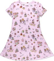 Bellabu Bear Kids' Tea Party Short Sleeve Dress