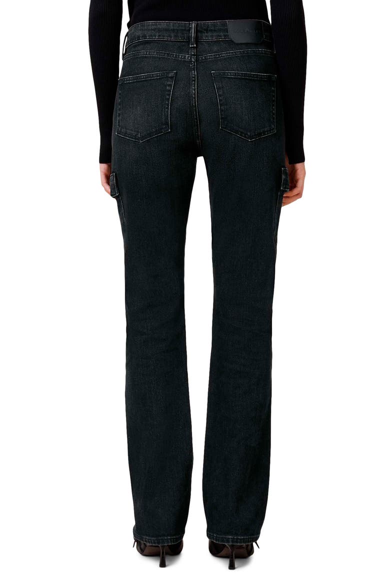 Hollis Cargo Bootcut Jeans, Alternate, color, WASHED BLACK