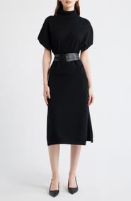 Eliza J Turtleneck Midi Sweater Dress