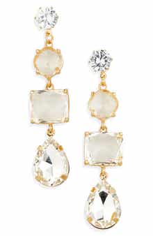 Tasha Mixed Shape Crystal Link Drop Earrings