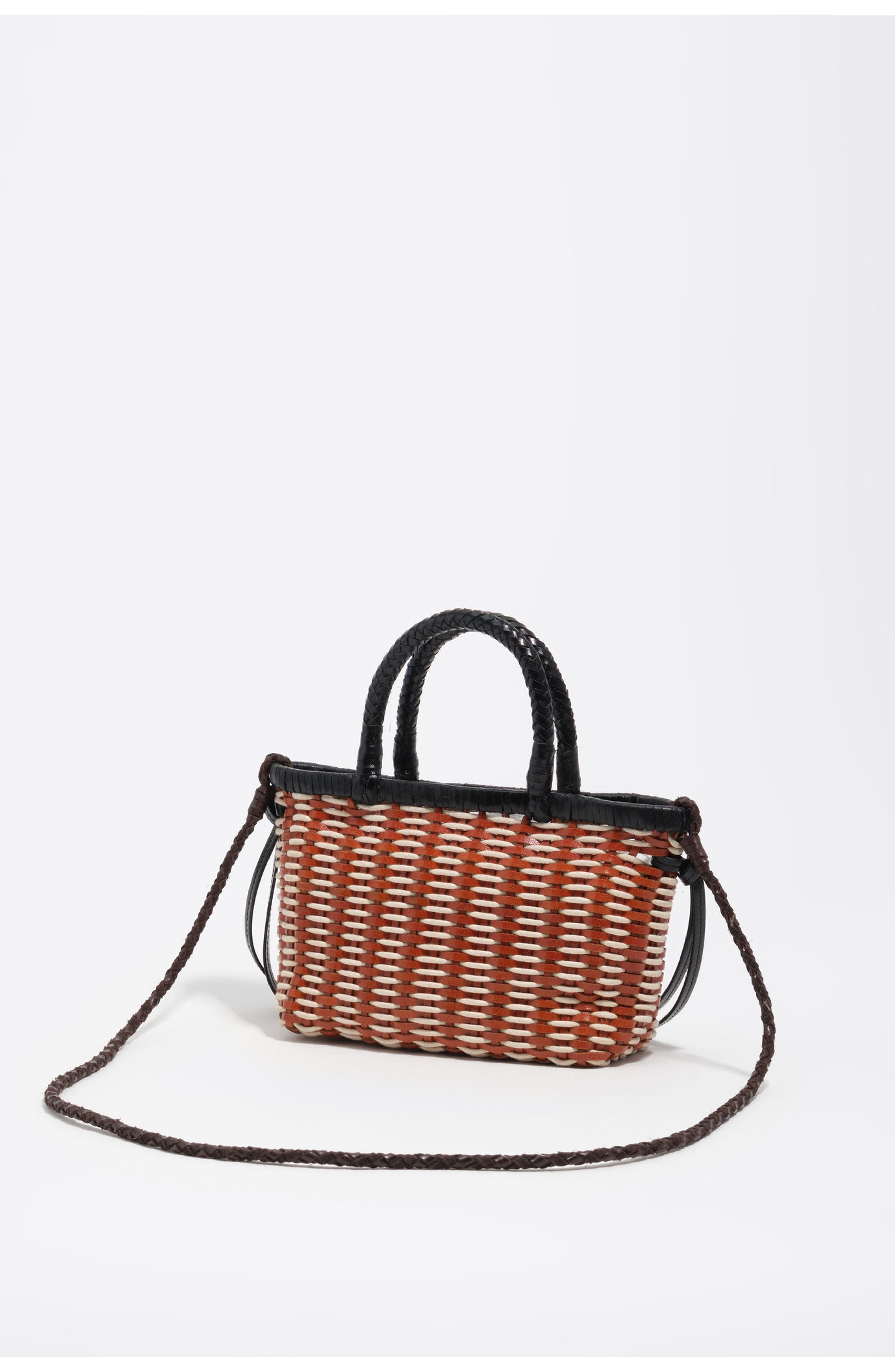 Plaited Leather XS Bag, Alternate, color, TAN