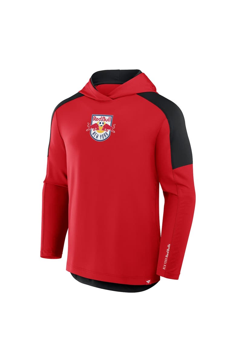 FANATICS Men's Fanatics Red New York Red Bulls Red Card Transitional Pullover Hoodie, Alternate, color, Red