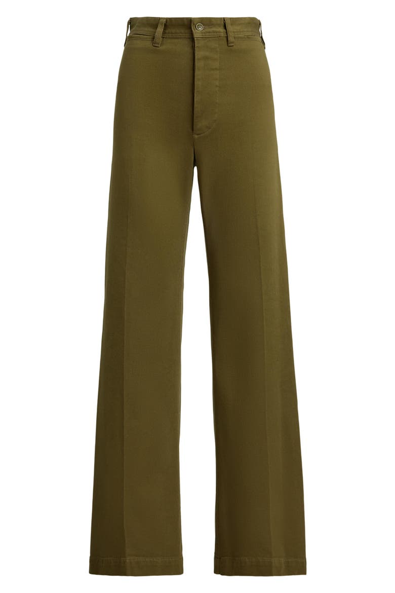 High Waist Wide Leg Pants, Alternate, color, OLIVE