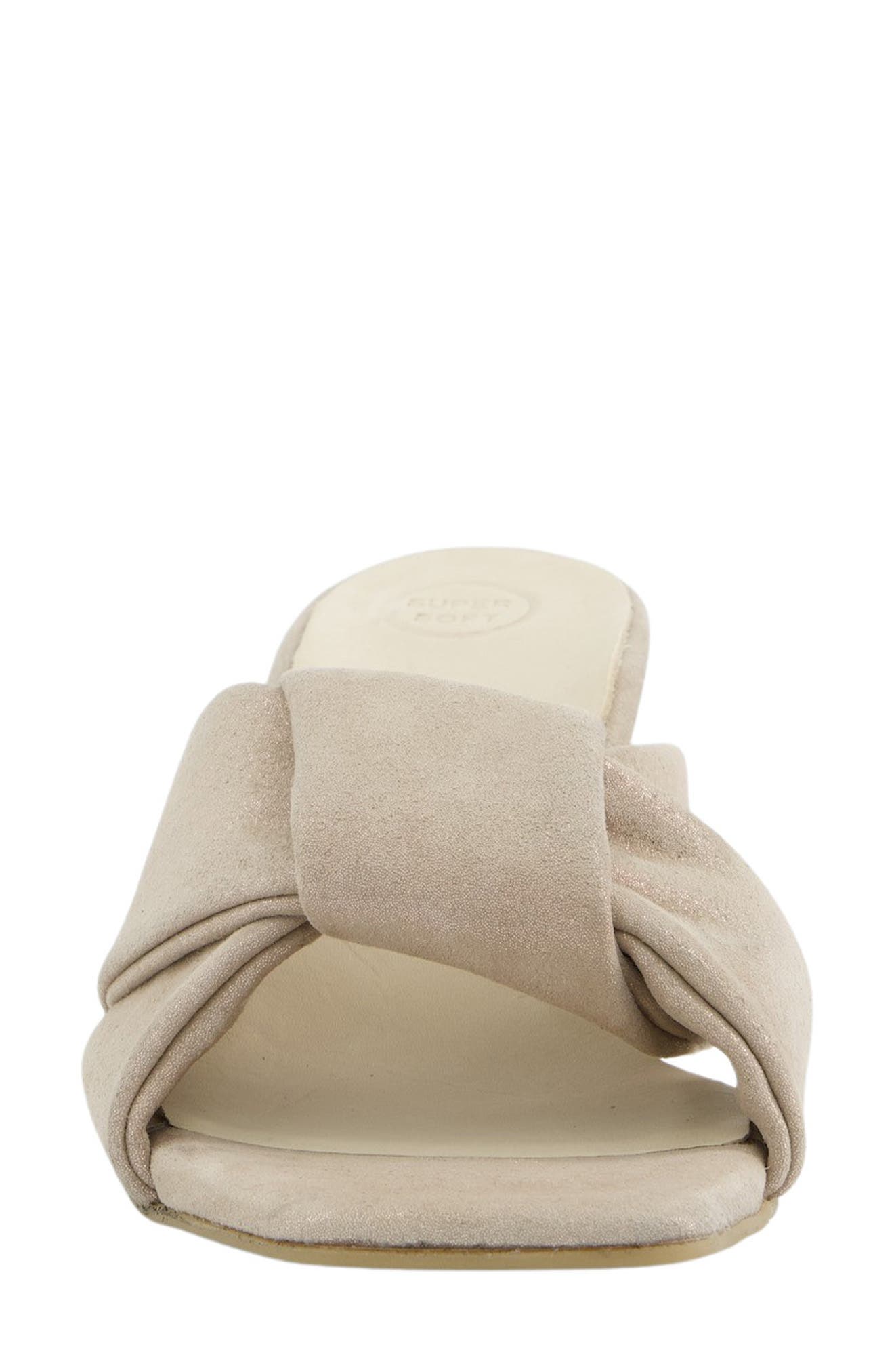 Delight Slide Sandal, Alternate, color, CACHEMIRE METALLIC SUEDE