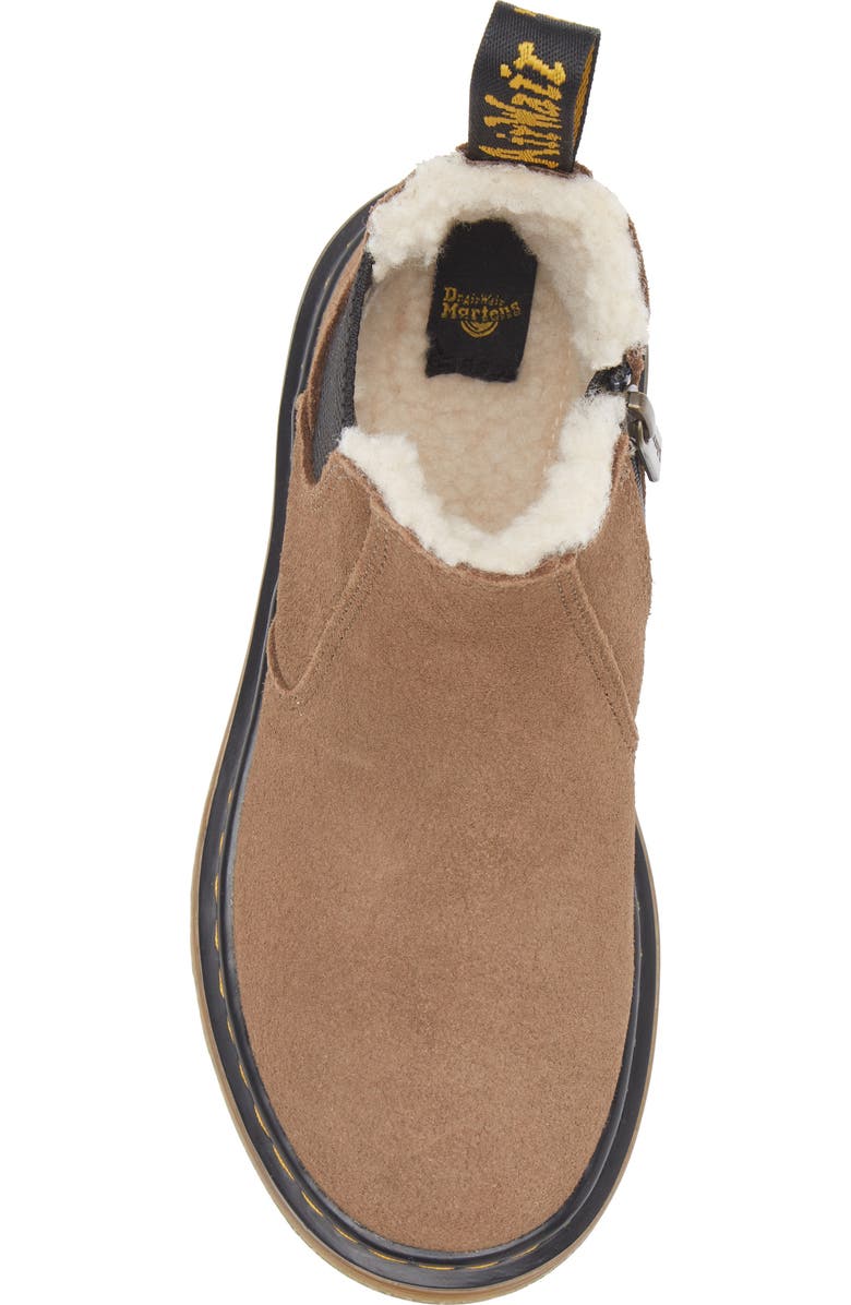 Dr. Martens Kids' 2976 Leonore Faux Fur Lined Chelsea Boot, Alternate, color,