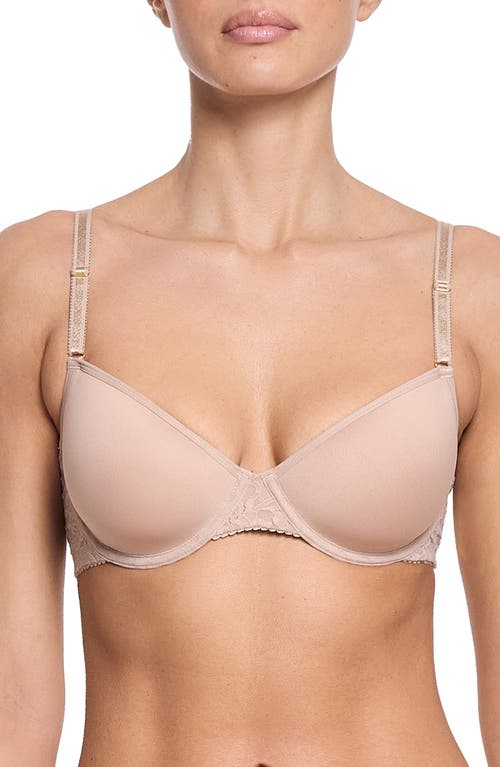 Hanky Panky Signature Lace Underwire Demi T-Shirt Bra in Chai 