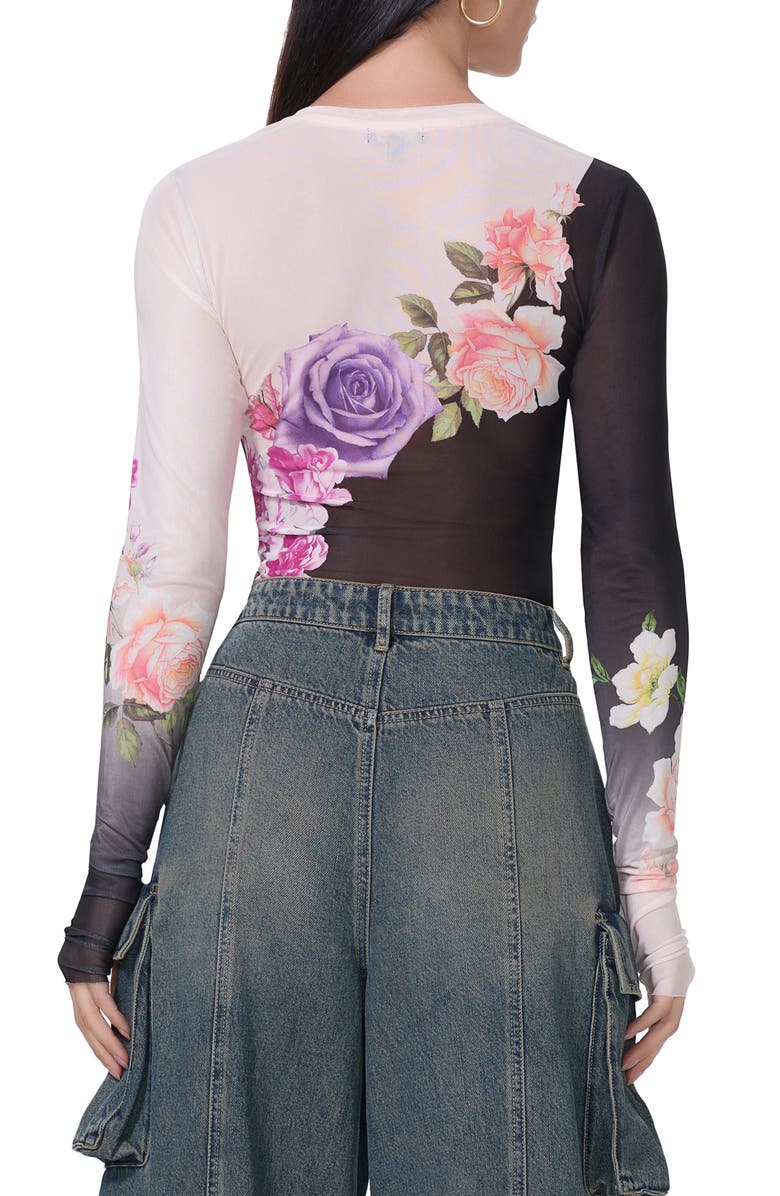 AFRM Kaylee Print Mesh Top | Nordstromrack