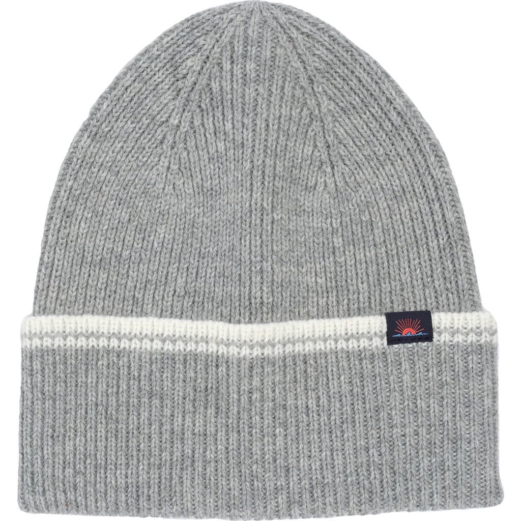 Faherty Retro Stripe Beanie In Gray