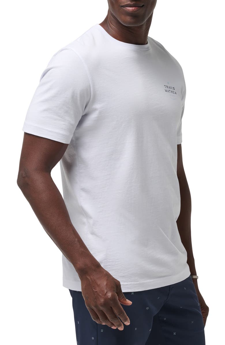 TravisMathew Getting Coconuts Graphic T-Shirt, Alternate, color, White