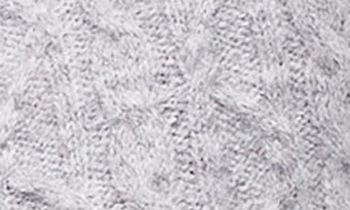 Topshop Cable Stitch Cardigan In Grey